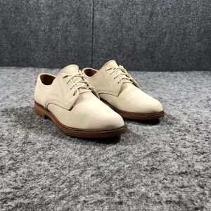 G H Bass Co Saddles Bucks Dress Shoes Womens 7.5M Beige Leather Derby Lug Sole